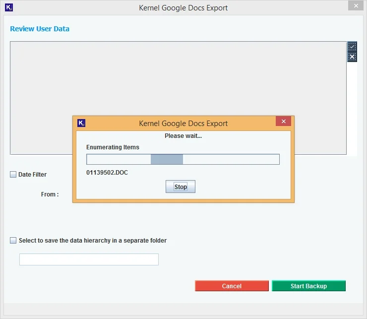 Enumerating workspace folders