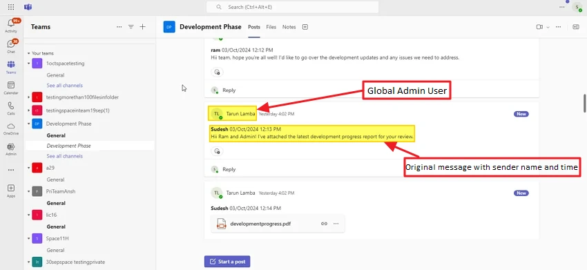 Check post-migration chat results