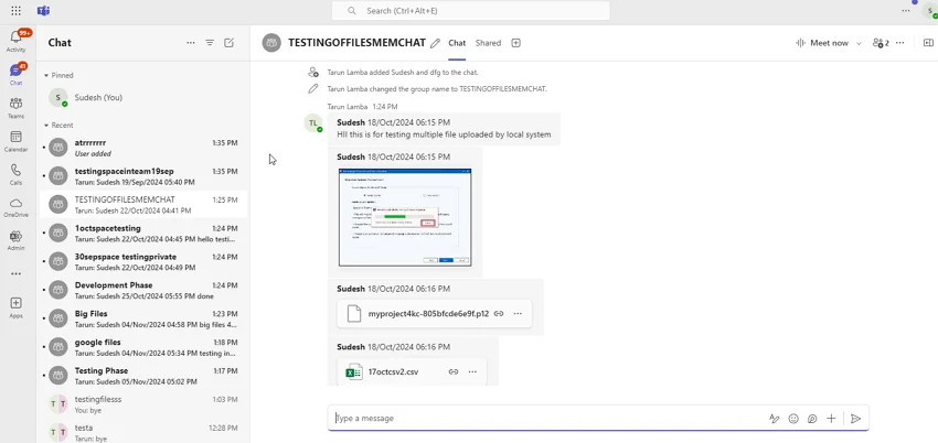 Check post-migration chat result