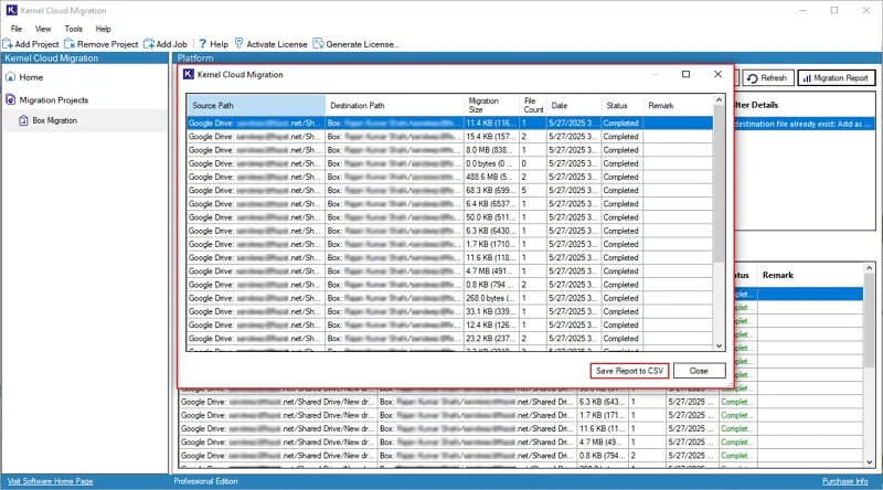 Save Report to CSV