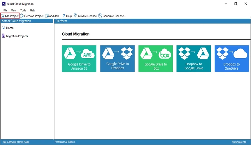 Kernel Google Drive to Dropbox