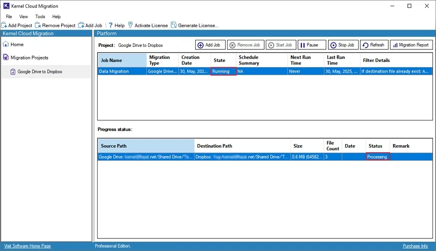 Check out the migration state to know the process. 