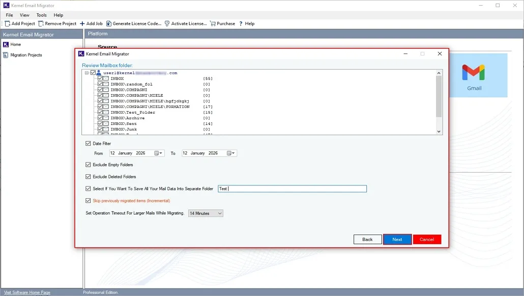 apply required filters from the available