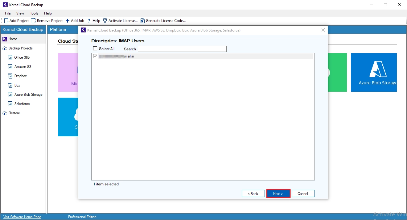 Backup IMAP Mailboxes