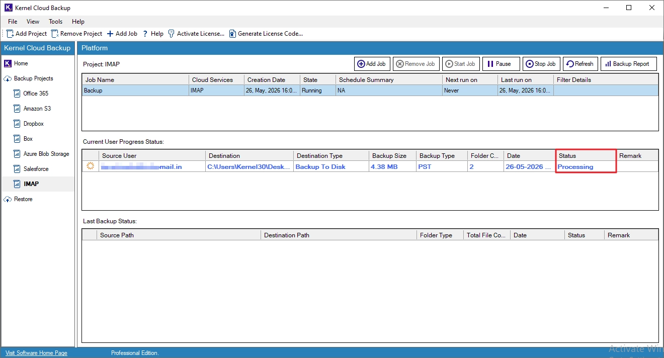 Backup IMAP Mailboxes