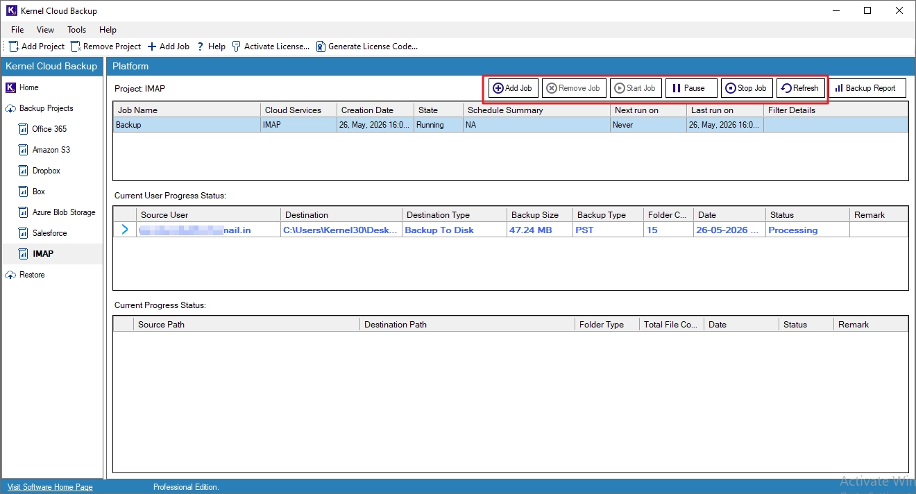 Backup IMAP Mailboxes