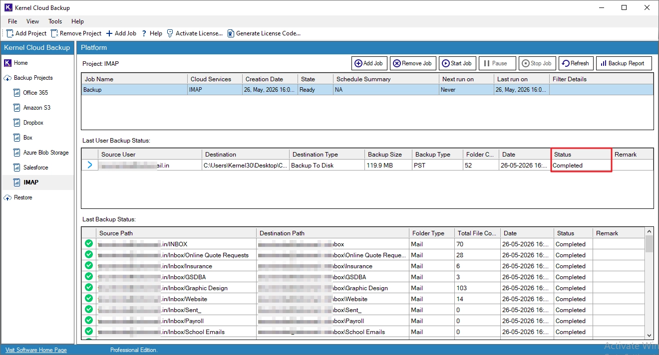 Backup IMAP Mailboxes