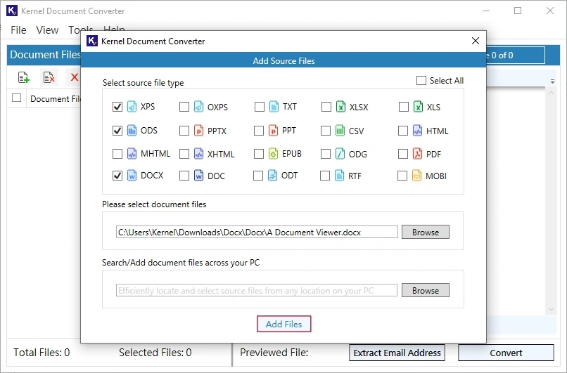 click add file