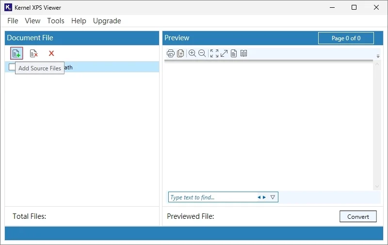 Tap on the Add Source File icon to upload the file