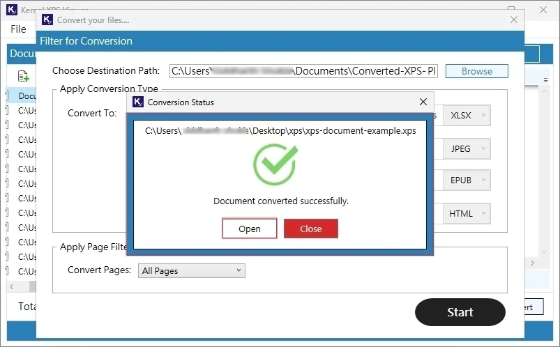 Document Converted Successfully