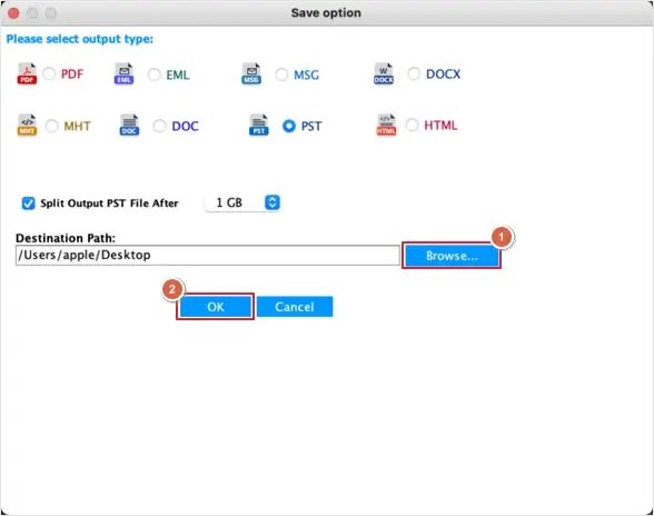 Provide the destination