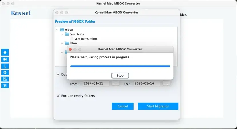 The tool will begin the conversion process