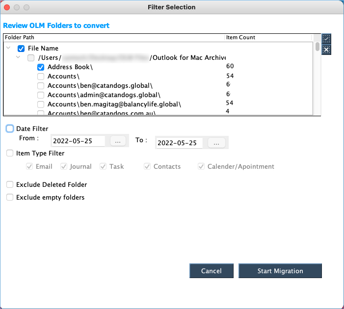 Import the PST file into Outlook