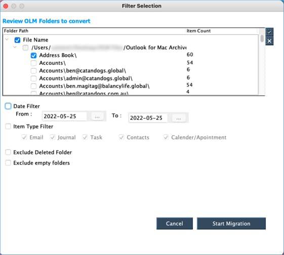 Import the PST file into Outlook