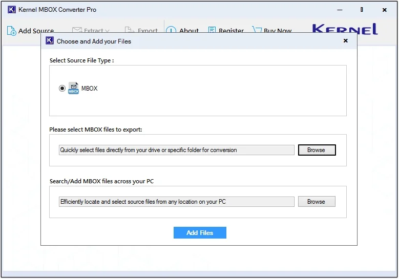 Click on Export option