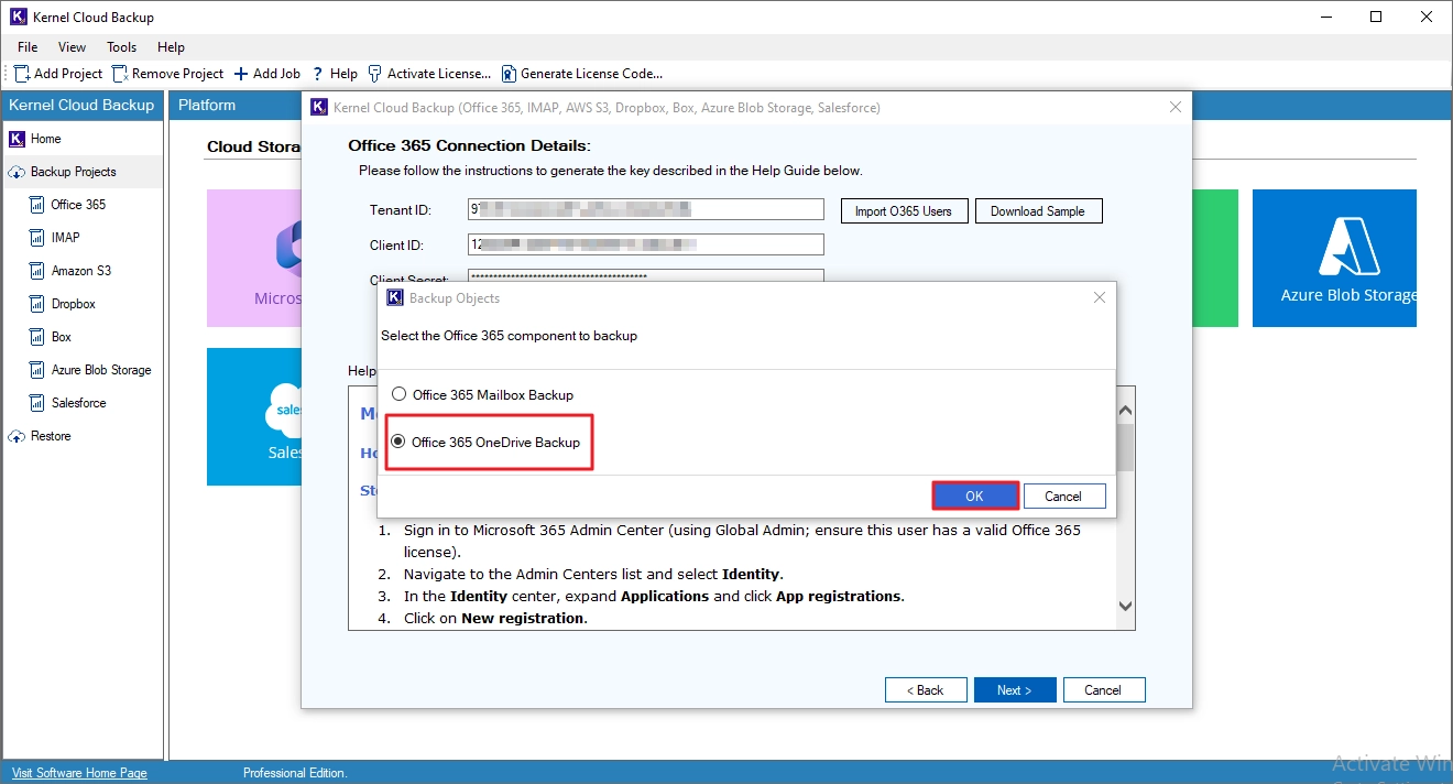 Backp Microsoft 365