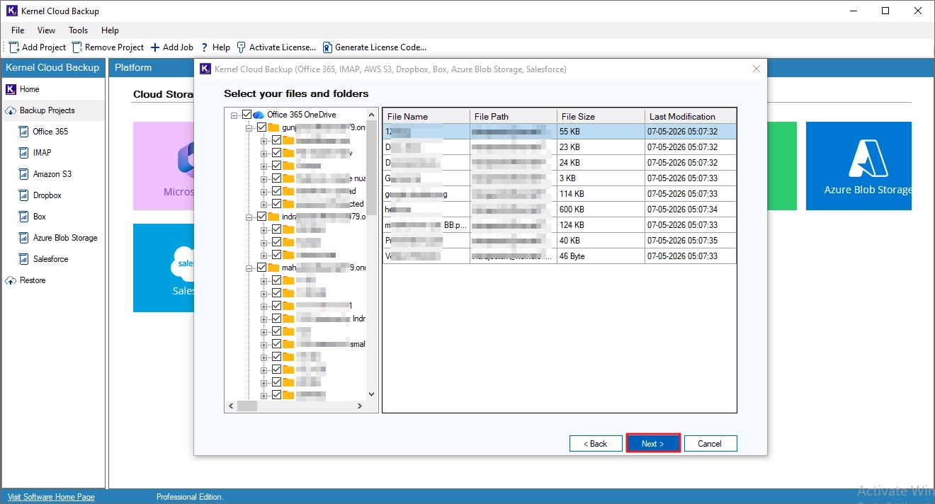 Backp Microsoft 365