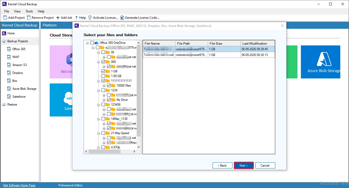Backp Microsoft 365