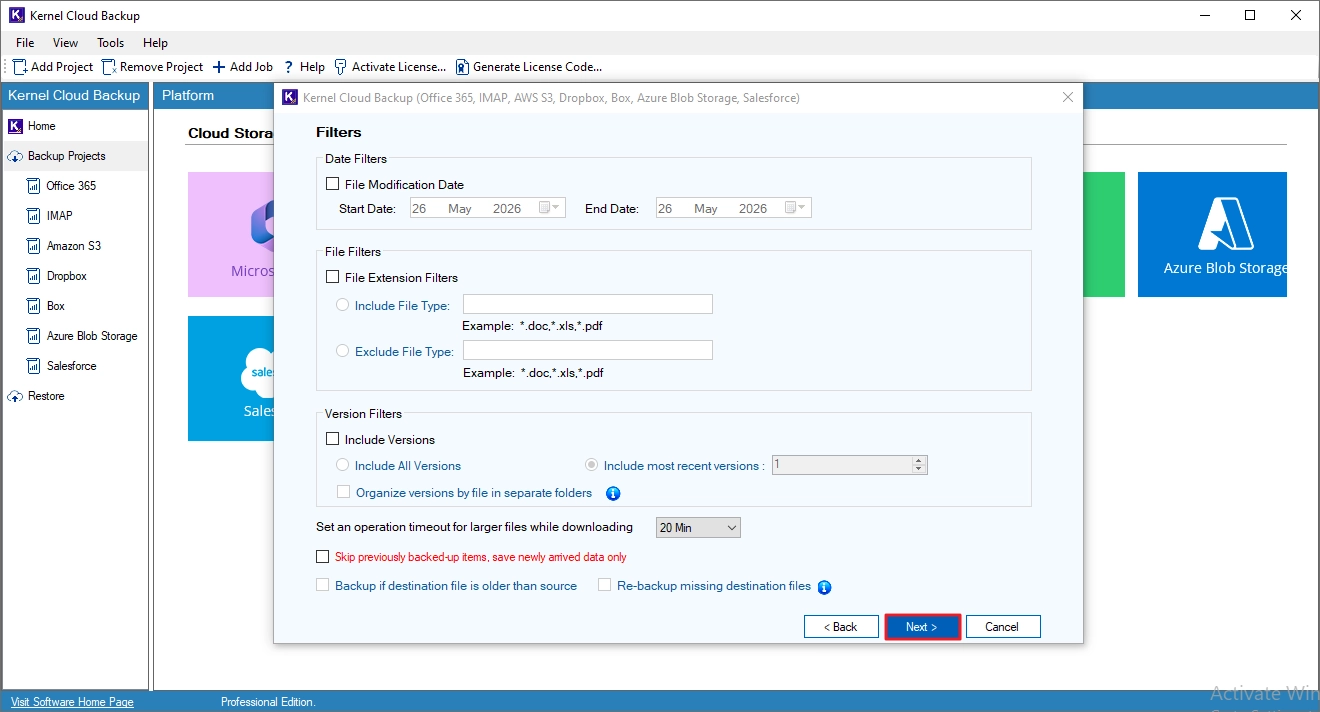Backp Microsoft 365