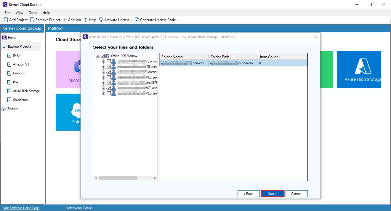 Backp Microsoft 365
