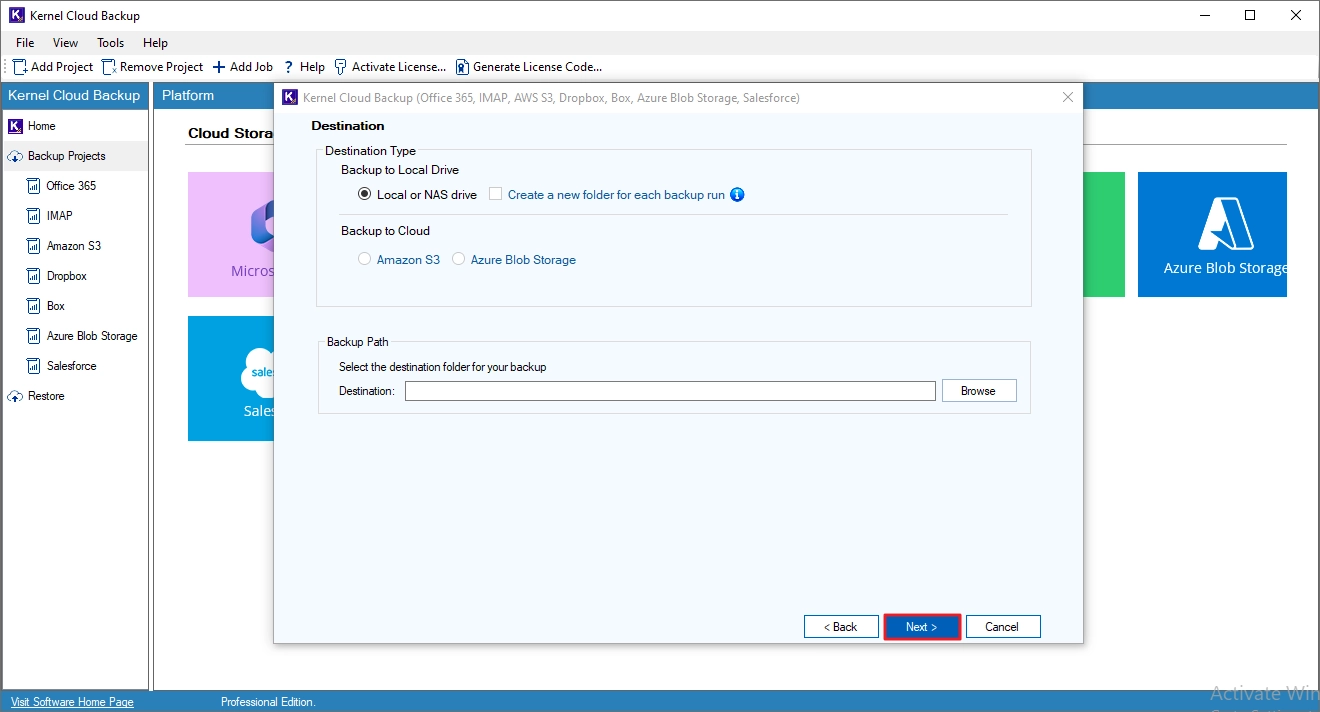 Backp Microsoft 365