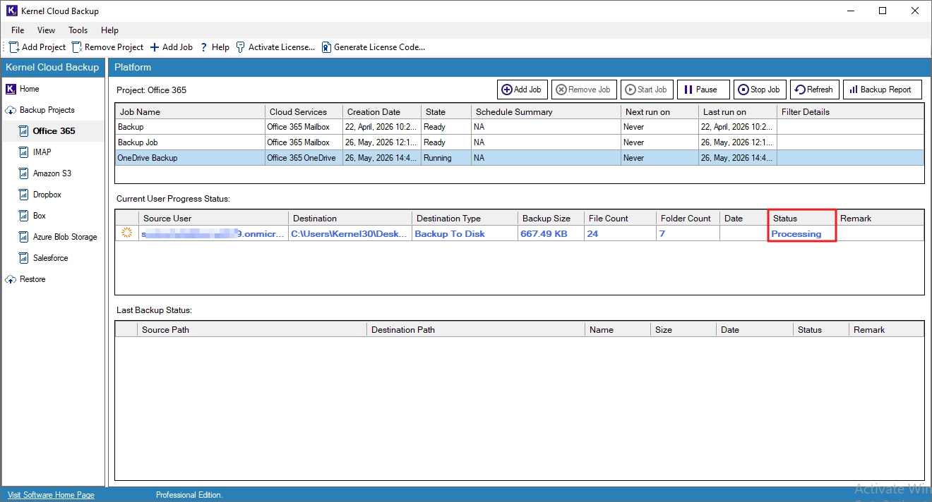 Backp Microsoft 365
