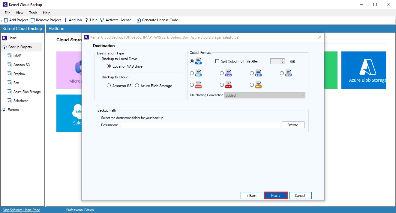 Backp Microsoft 365