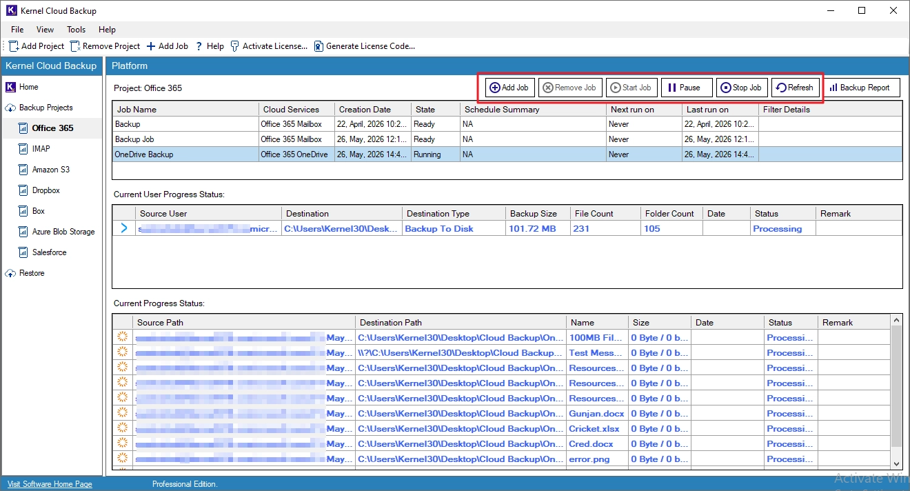Backp Microsoft 365