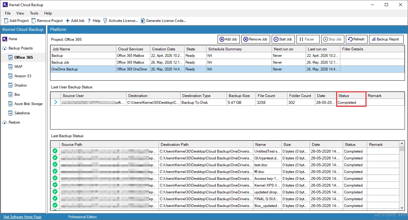 Backp Microsoft 365