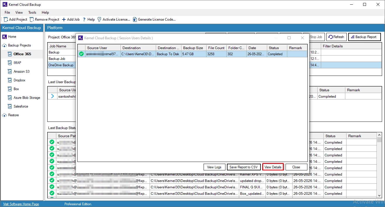 Backp Microsoft 365
