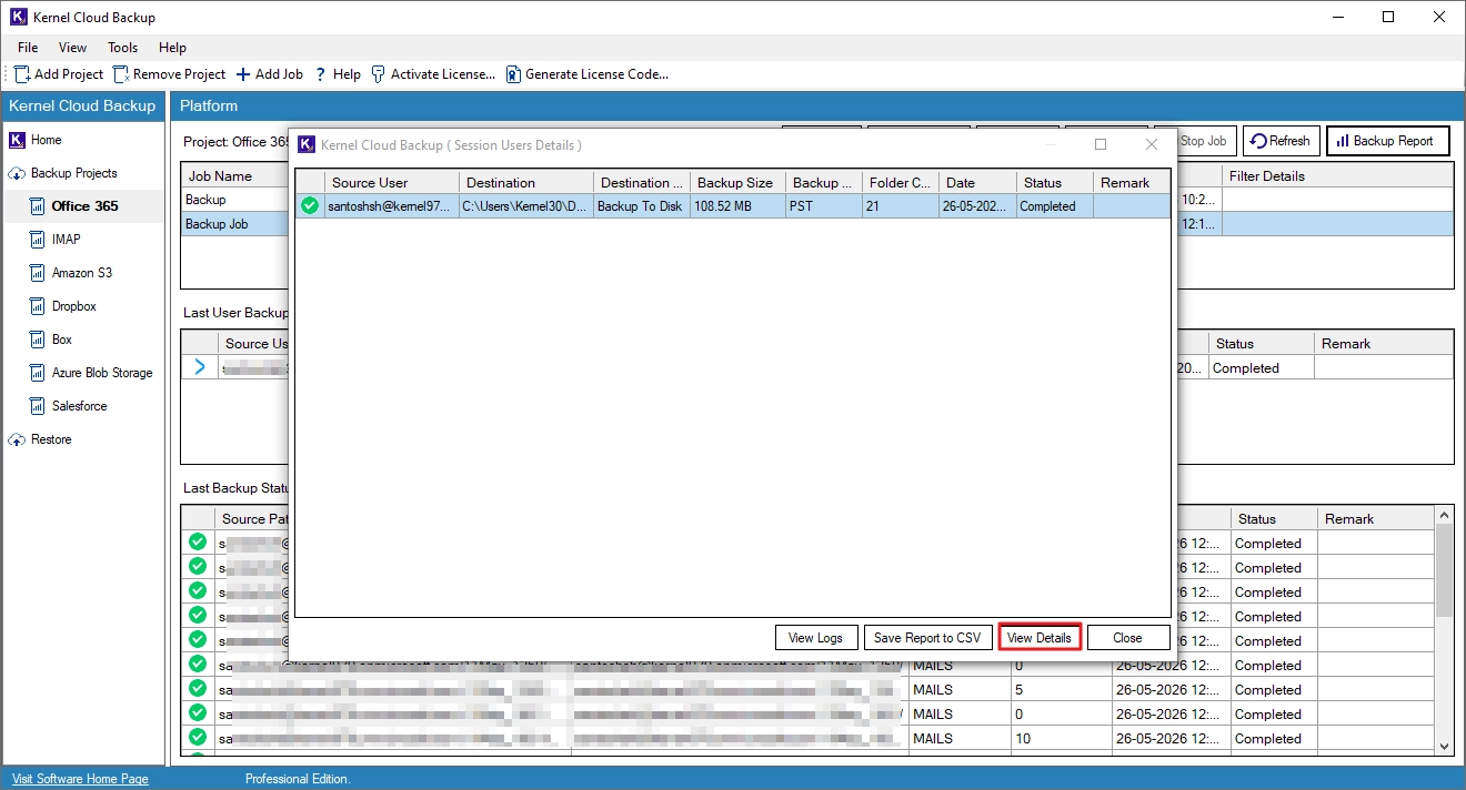 Backp Microsoft 365