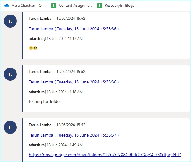 chat will open after you backup Microsoft Teams Chat