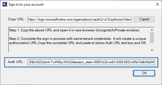 Now paste this Auth URL