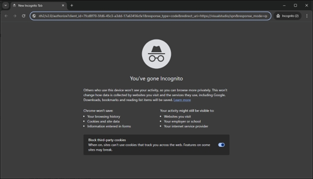 Open Incognito window in your browser and paste the copied URL