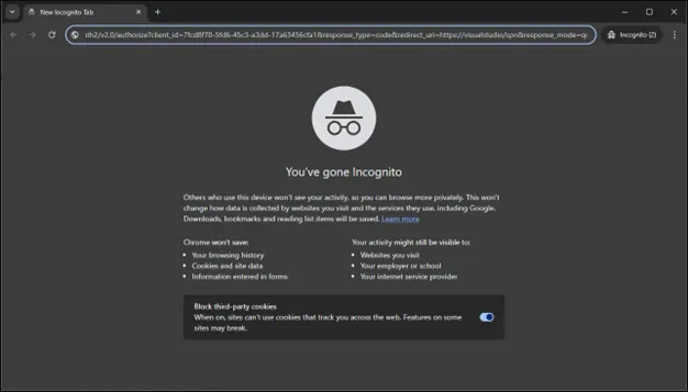 Open Incognito window in your browser and paste the copied URL