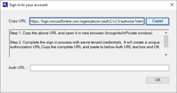 copy the given URL