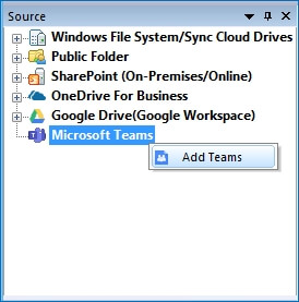 choose Add Teams