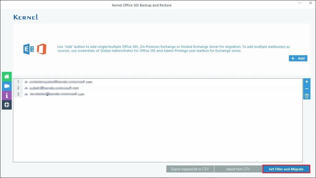 Verify all the selected mailboxes