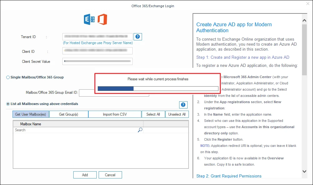 fetching all the mailboxes associated with account