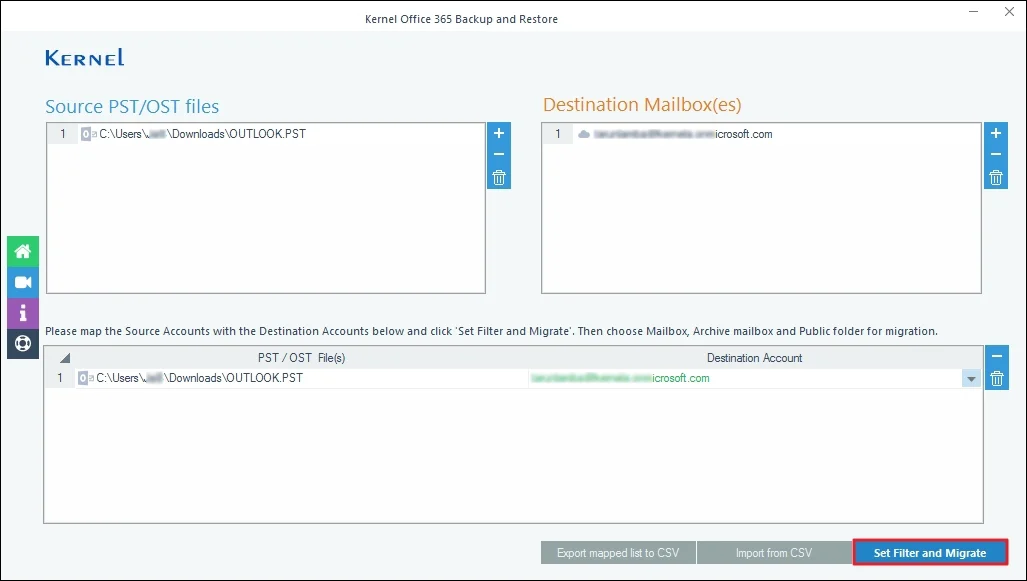 Verify the file from Source and Destination