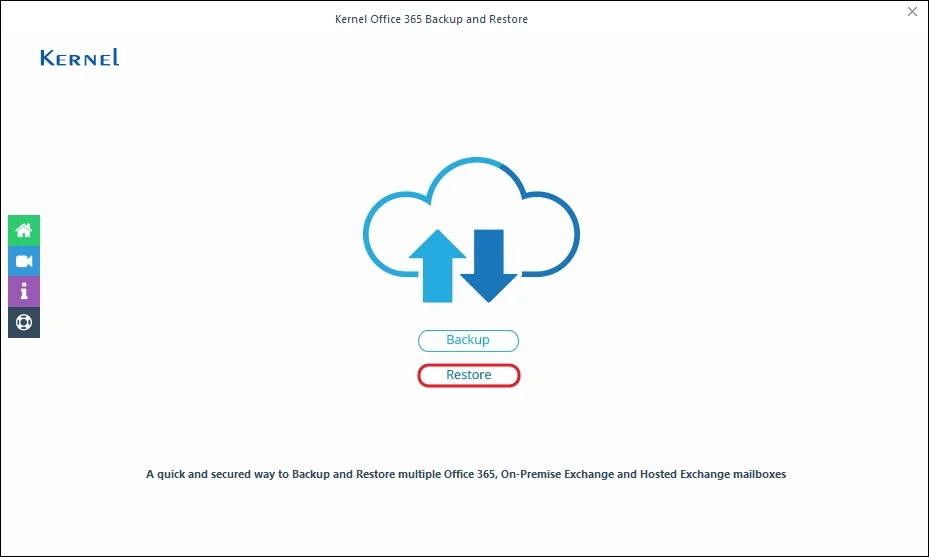 Click on Restore button