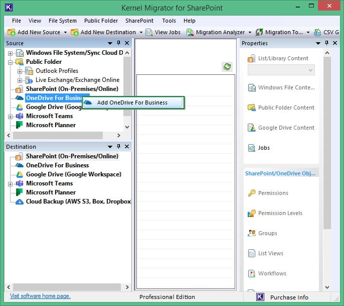 Add OneDrive for Business