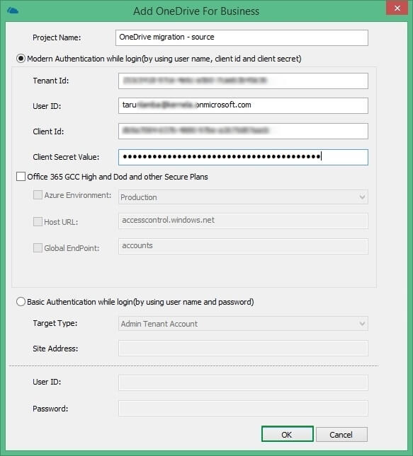 Input project name