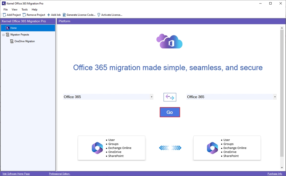 Go under the Office 365