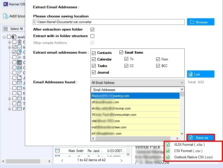 save without folder hierarchy