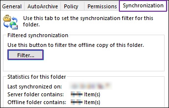 synchronization tab
