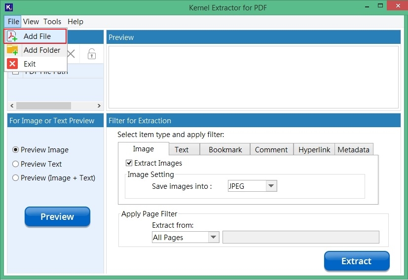 Click on Add File