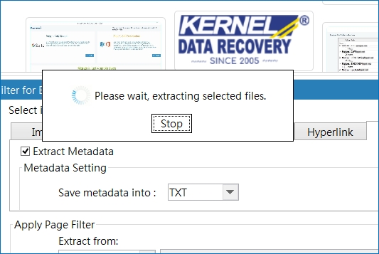 Now PDF file extraction begins