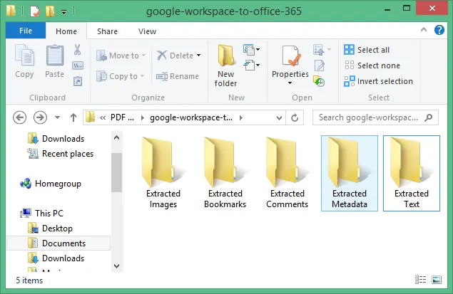 Look data after the extraction