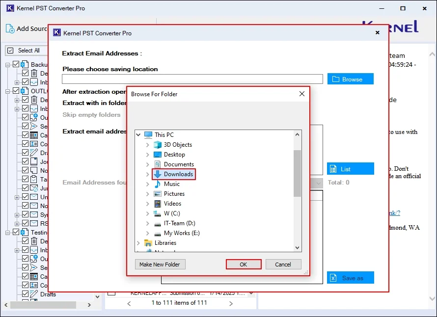 Select a specific location
